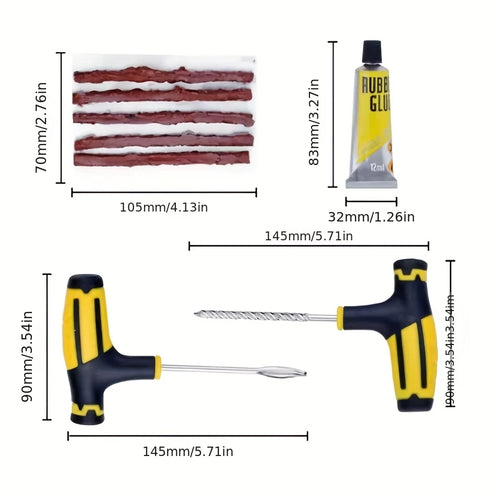 Emergency Tire Repair Kit - Seal Punctures & Get Back On The Road